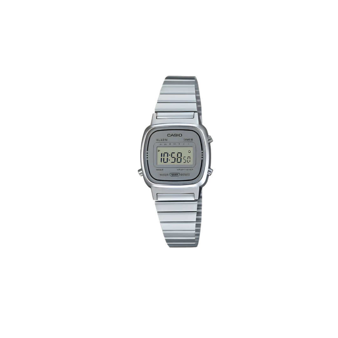 Casio Vintage Digital – Stainless Steel Bracelet with Retro Digital Display