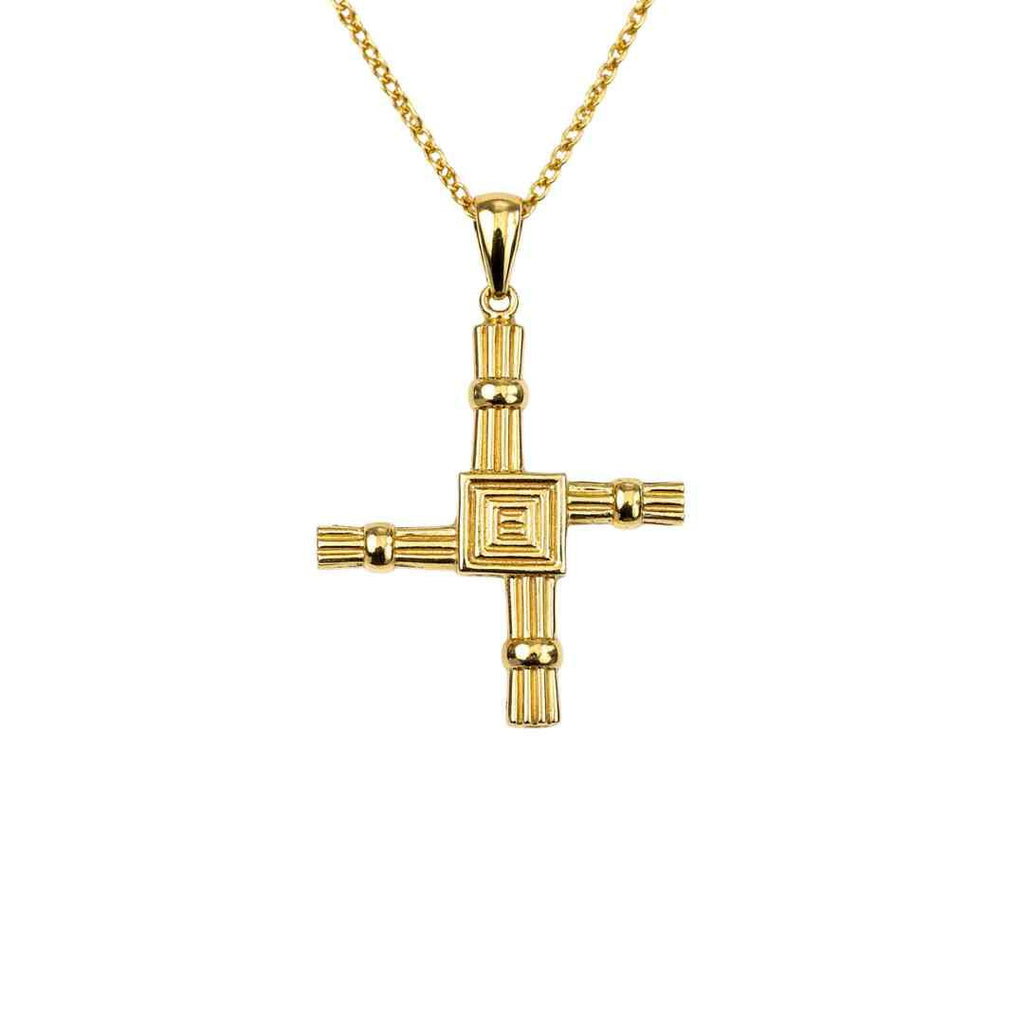 St Brigid’s Cross Pendant – 9ct Yellow Gold