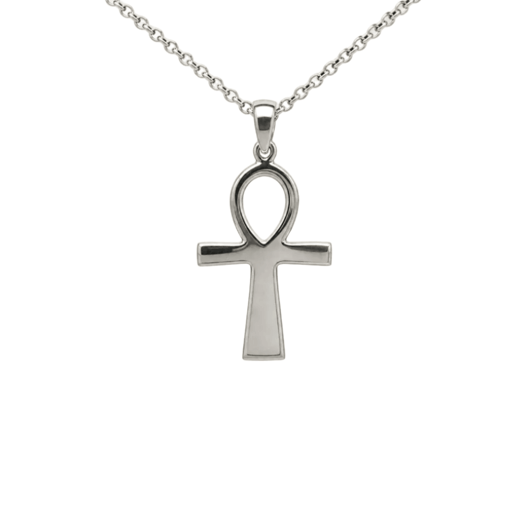 Ankh Cross Pendant - Sterling Silver