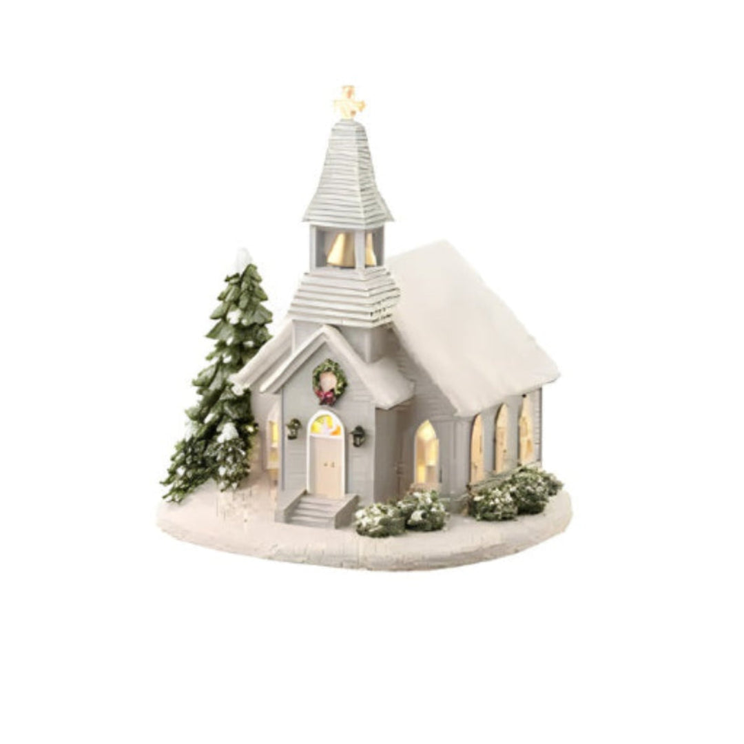 Aynsley Christmas Church Figurines