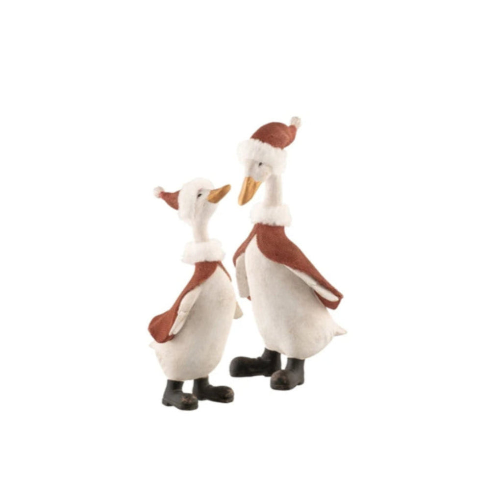 Aynsley Christmas  2 Geese Figurines