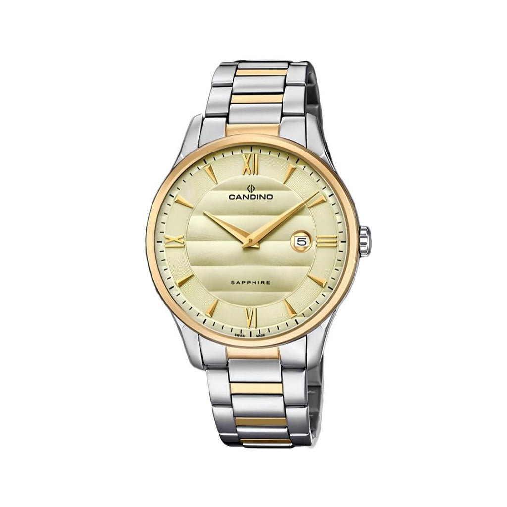 Candino Two-Tone Sapphire Classic – Champagne Dial