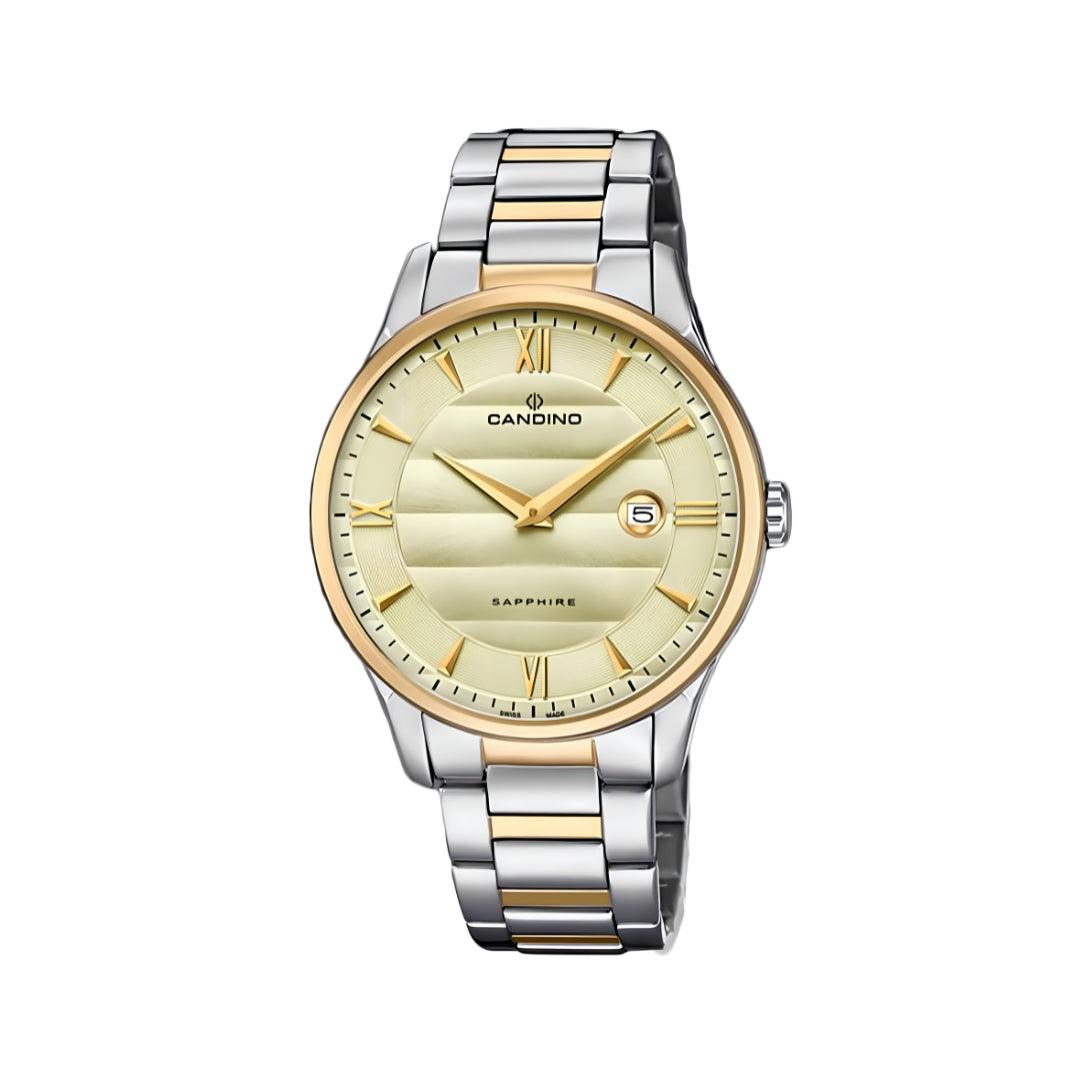 Candino Two-Tone Sapphire Classic – Champagne Dial