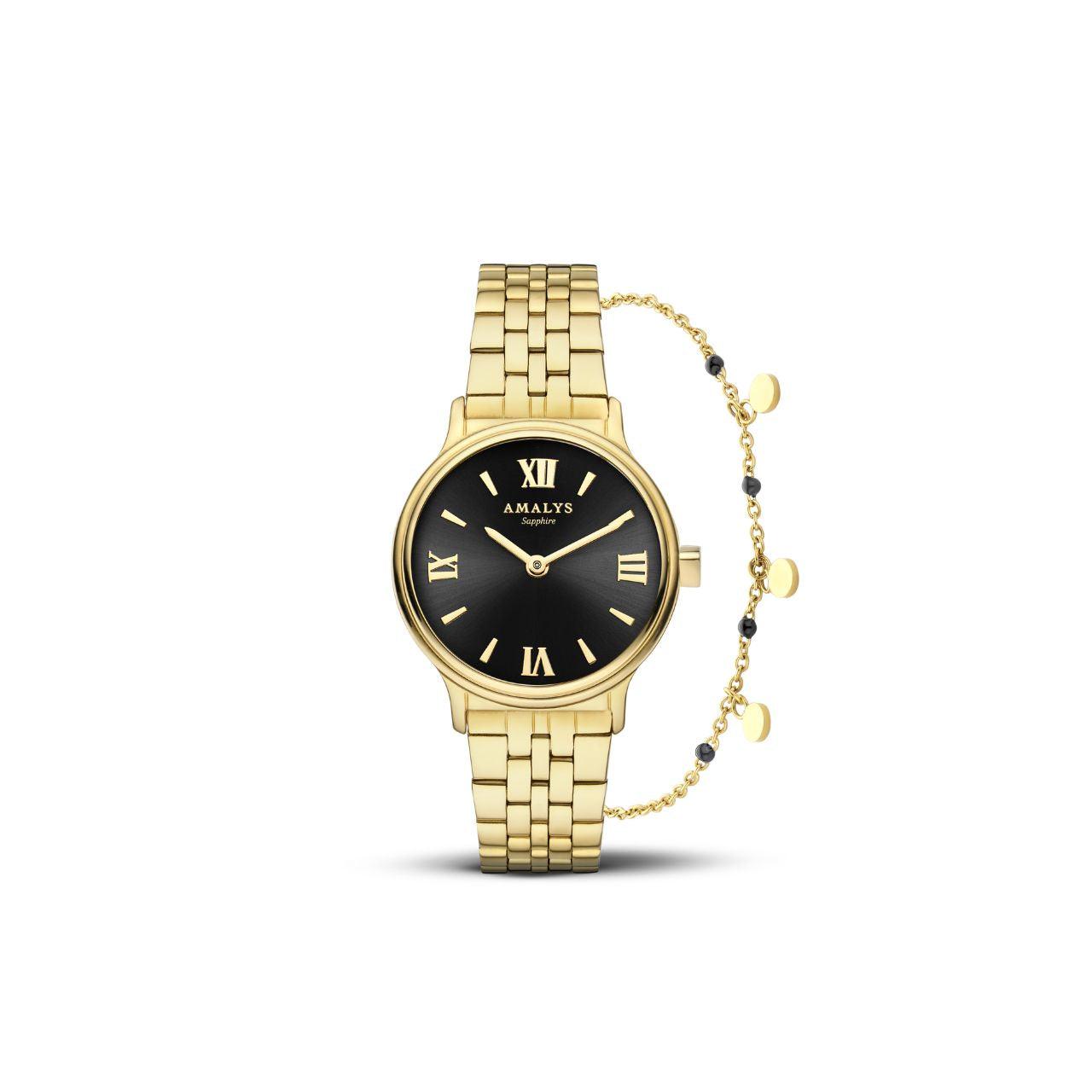 Amalys Alix Gold Watch & Bracelet Giftset