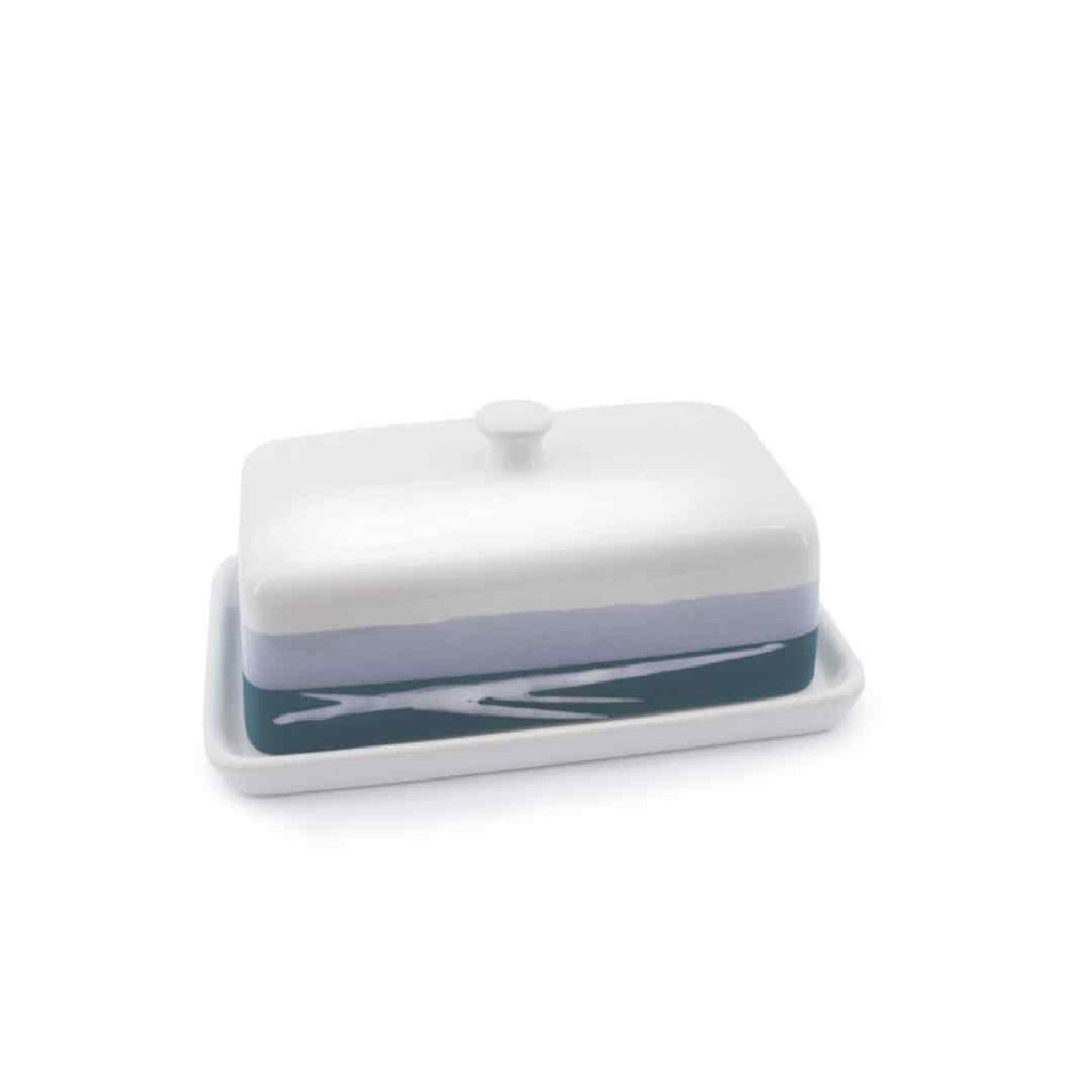 Paul Maloney Pottery Teal Butter Dish