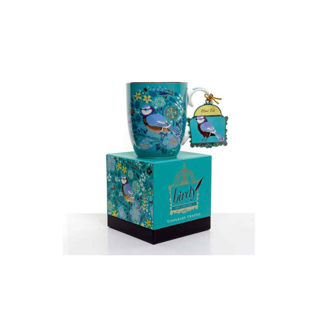 Birdy by Tipperary Crystal – Blue Tit Mug