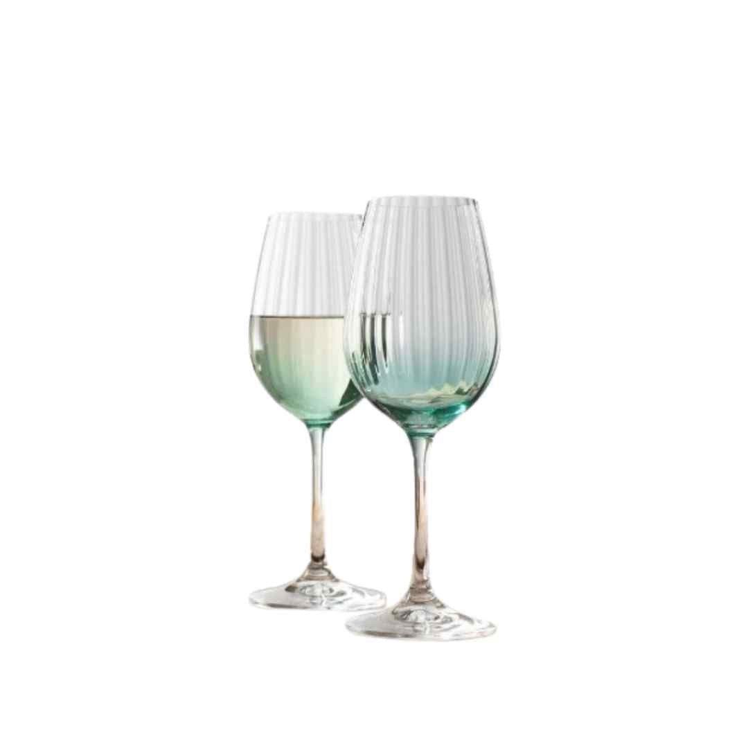 Erne Wine Glasses – Aqua (Set of 2)