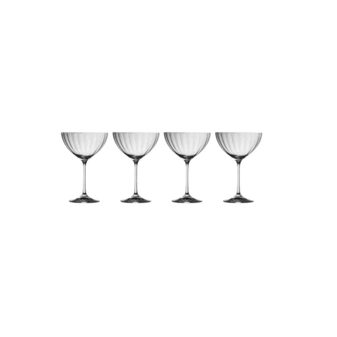 Erne Saucer Champagne Glasses – Set of 4