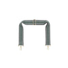 Galway Black, Green & White Chevron Strap – Gold Hardware