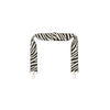 Galway Black & White Zebra Strap – Gold Hardware