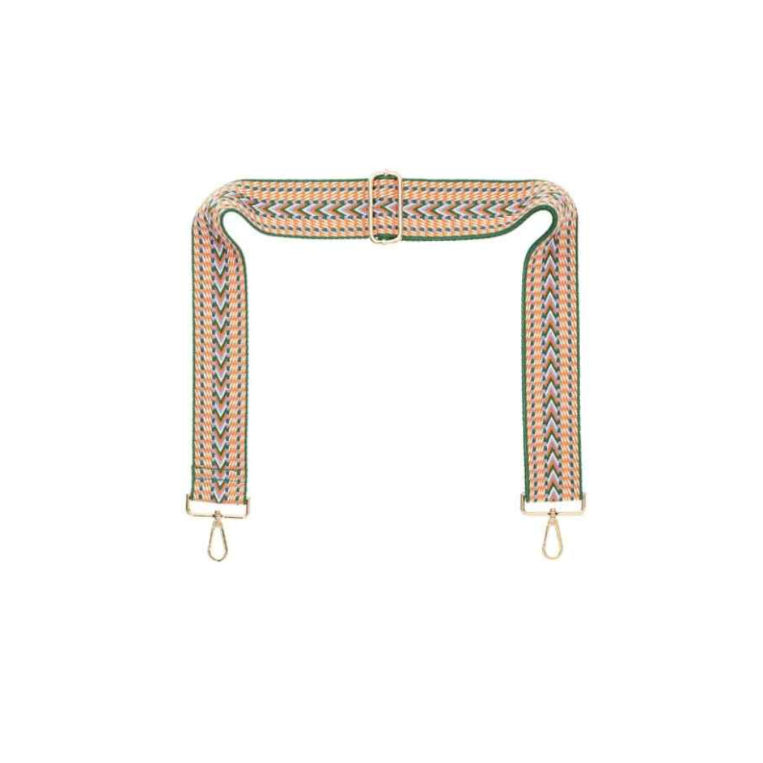 Galway Pastel Chevron Strap – Gold Hardware