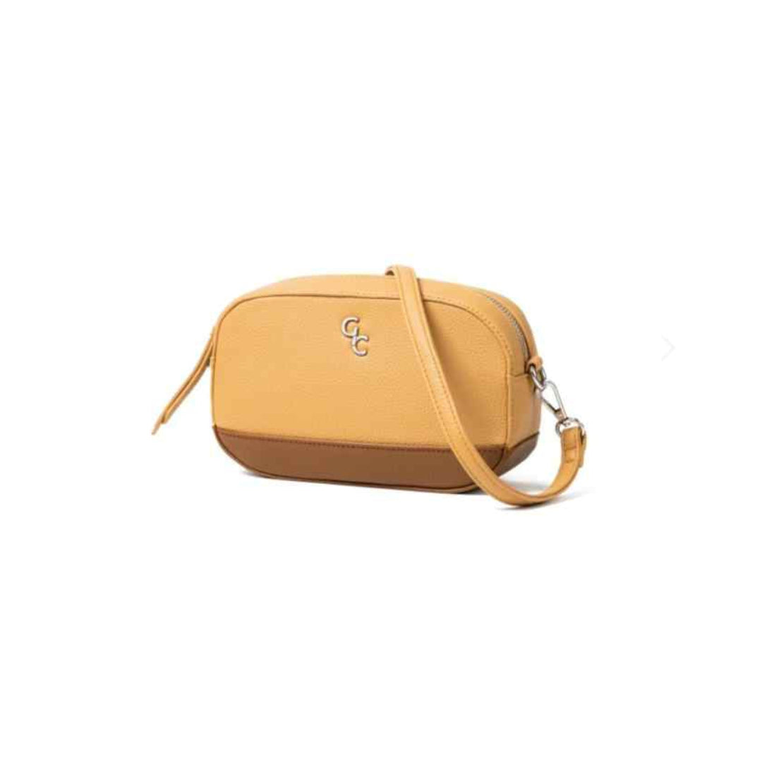Galway – Two Tone Crossbody Bag in Tan &  Brown