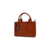 Galway – Medium Tote in Tan Croc Detail