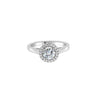 Sterling Silver Halo CZ Ring
