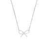 Bow Pendant - Silver