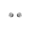 Silver Love‑Knot Stud Earrings – Sterling Silver