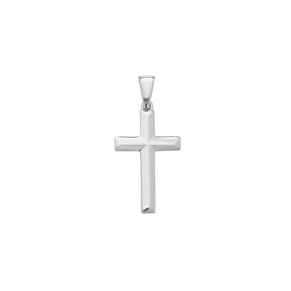 Polished Sterling Silver Cross Pendant
