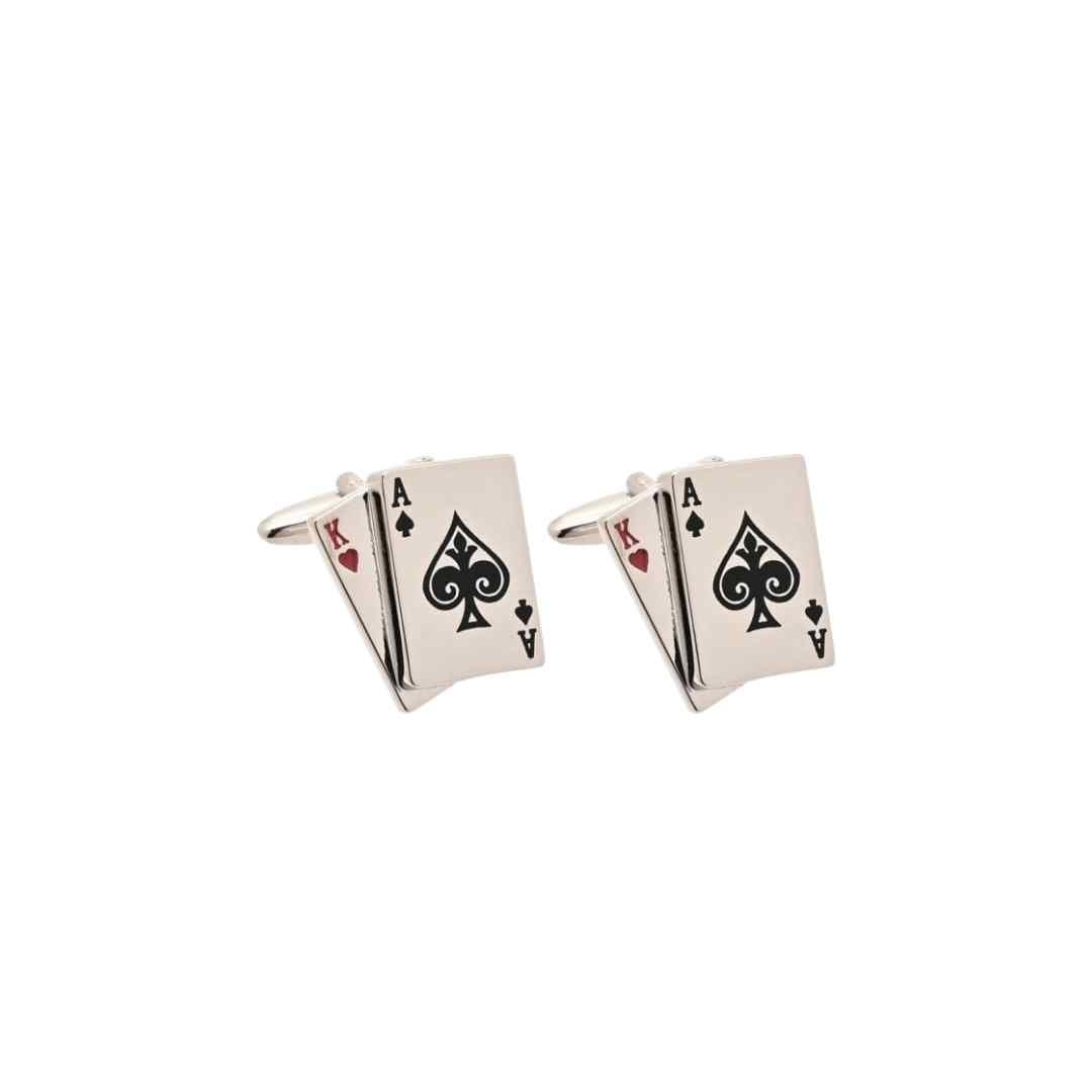 HARVEY MAKIN® Playing Card Cufflinks – Ace & King