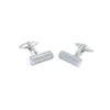 Crystal‑Set Barrel Cufflinks