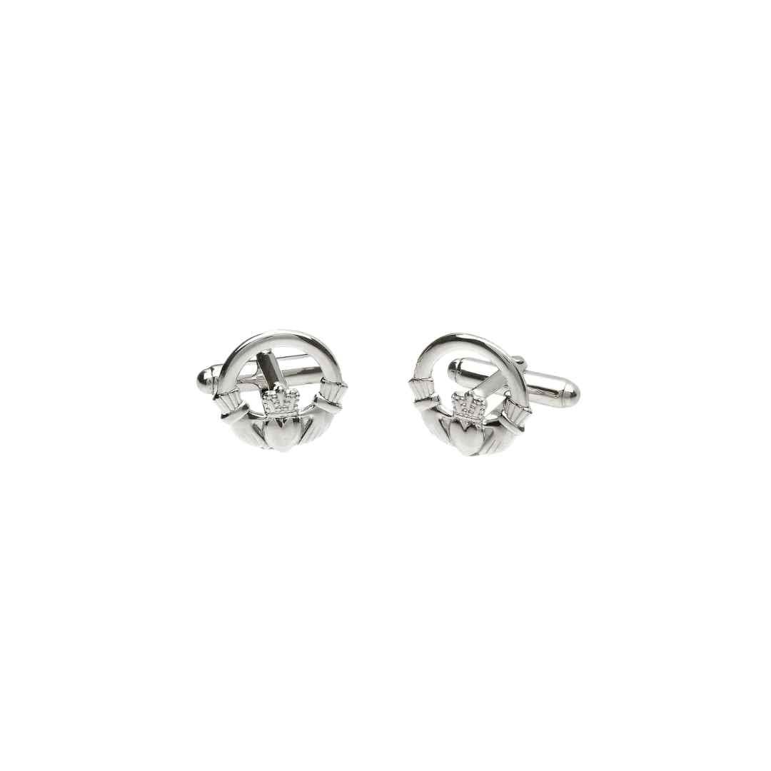 Sterling Silver Claddagh Cufflinks