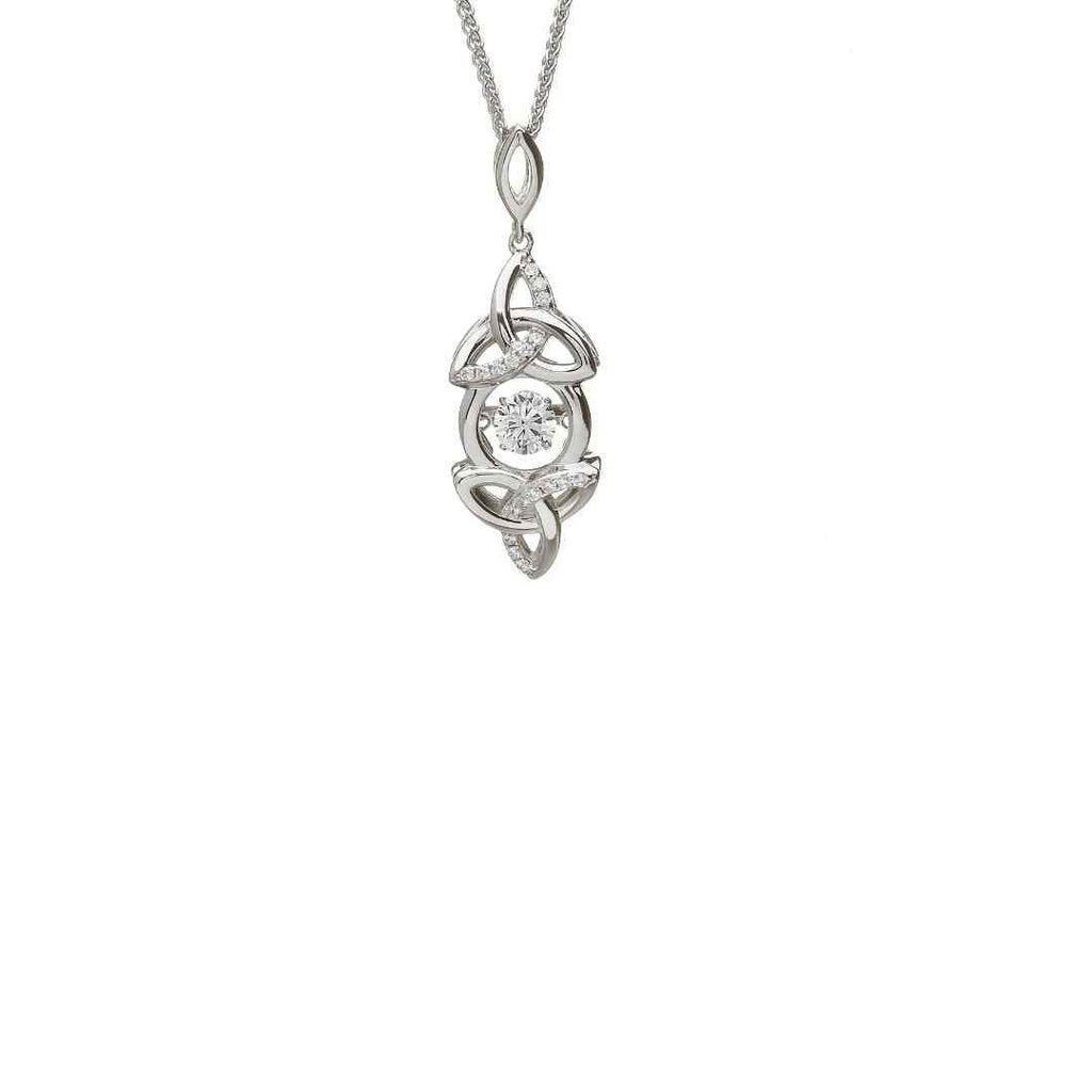 Boru Trinity Knot CZ Pendant