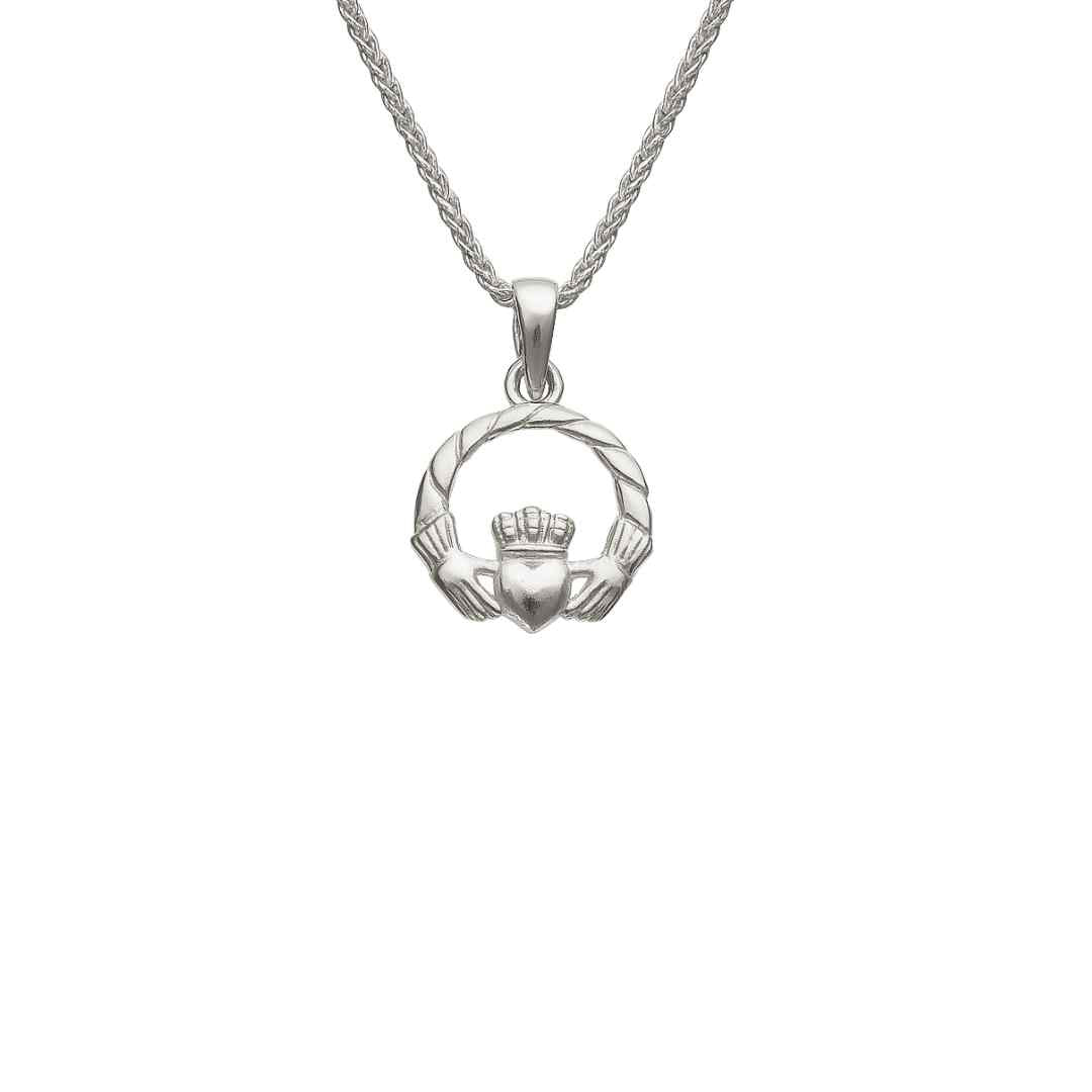 Sterling Silver Claddagh Pendant with Chain