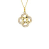 14ct Gold Diamond Celtic Love Knot Pendant