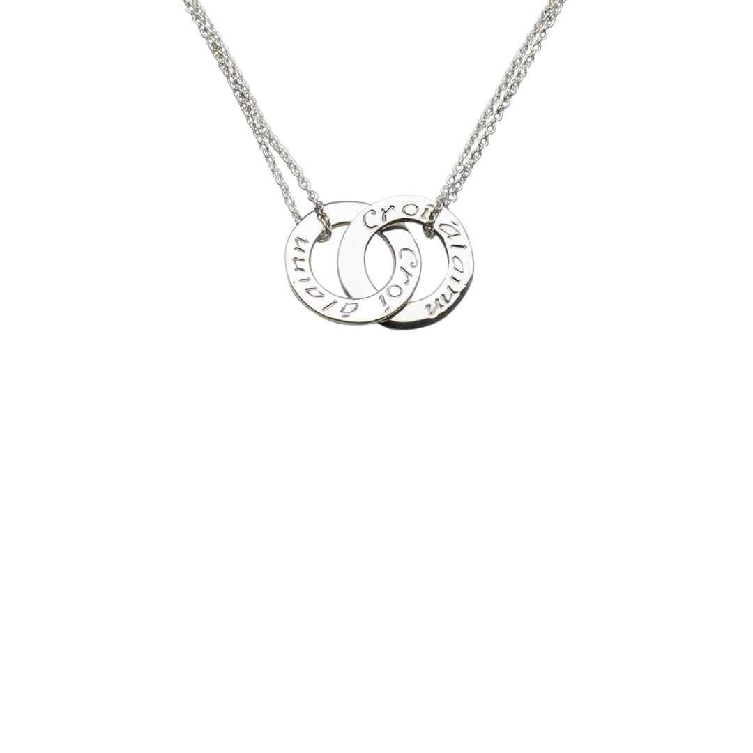 Enibas Silver Croí Álainn Small Double Pendant