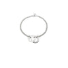 Enibas Silver Double Croí Álainn Bracelet