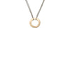 Enibas Silver Croí Álainn Necklace with 9ct Gold Disc