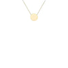 9ct Yellow Gold Polished Disc Motif Adjustable Necklace