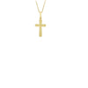 9ct Yellow Gold Textured Cross Pendant