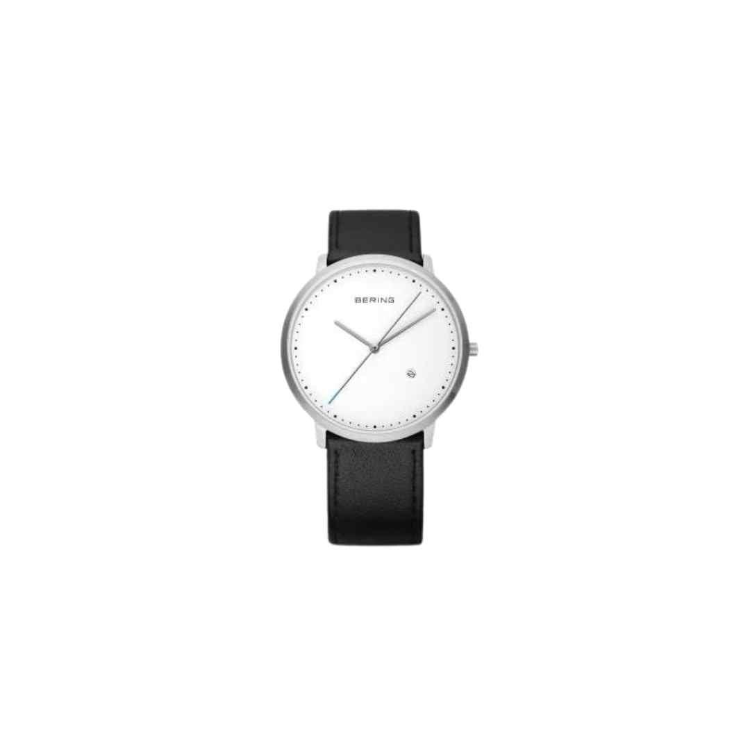 Bering Classic – White Dial Leather