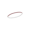 Sterling Silver Red CZ Stretch Bracelet