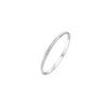 Silver 5mm Solid Round D‑Shaped Bangle with Oval Beaded Design