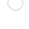 Silver 12mm Handmade Oval Knot Chain