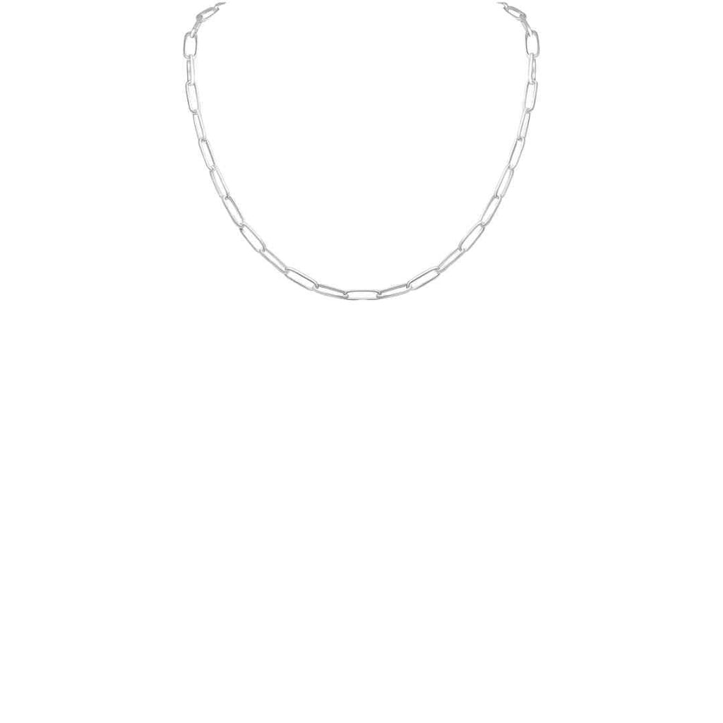 Silver 4.5mm Handmade Paper Link Chain