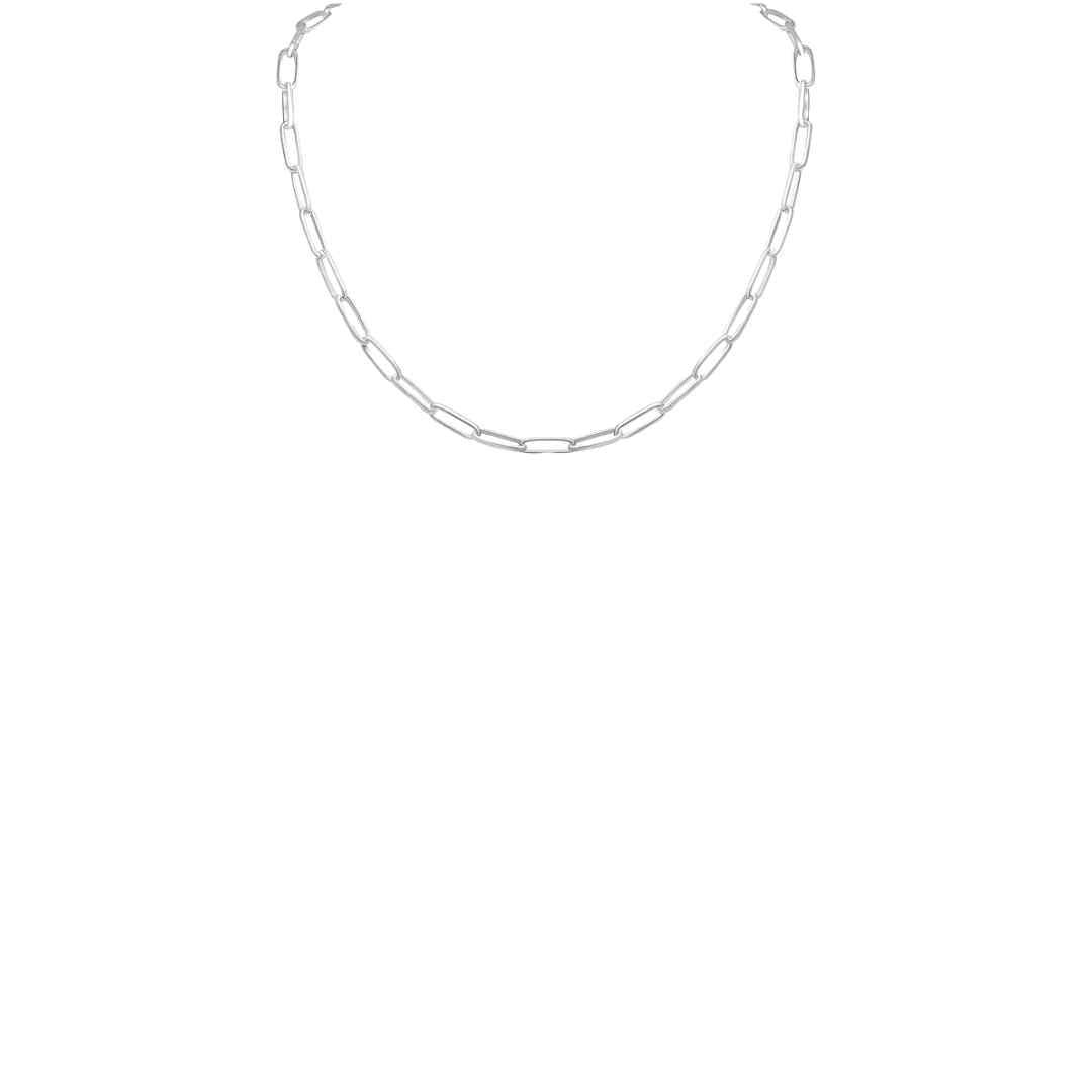 Silver 4.5mm Handmade Paper Link Chain