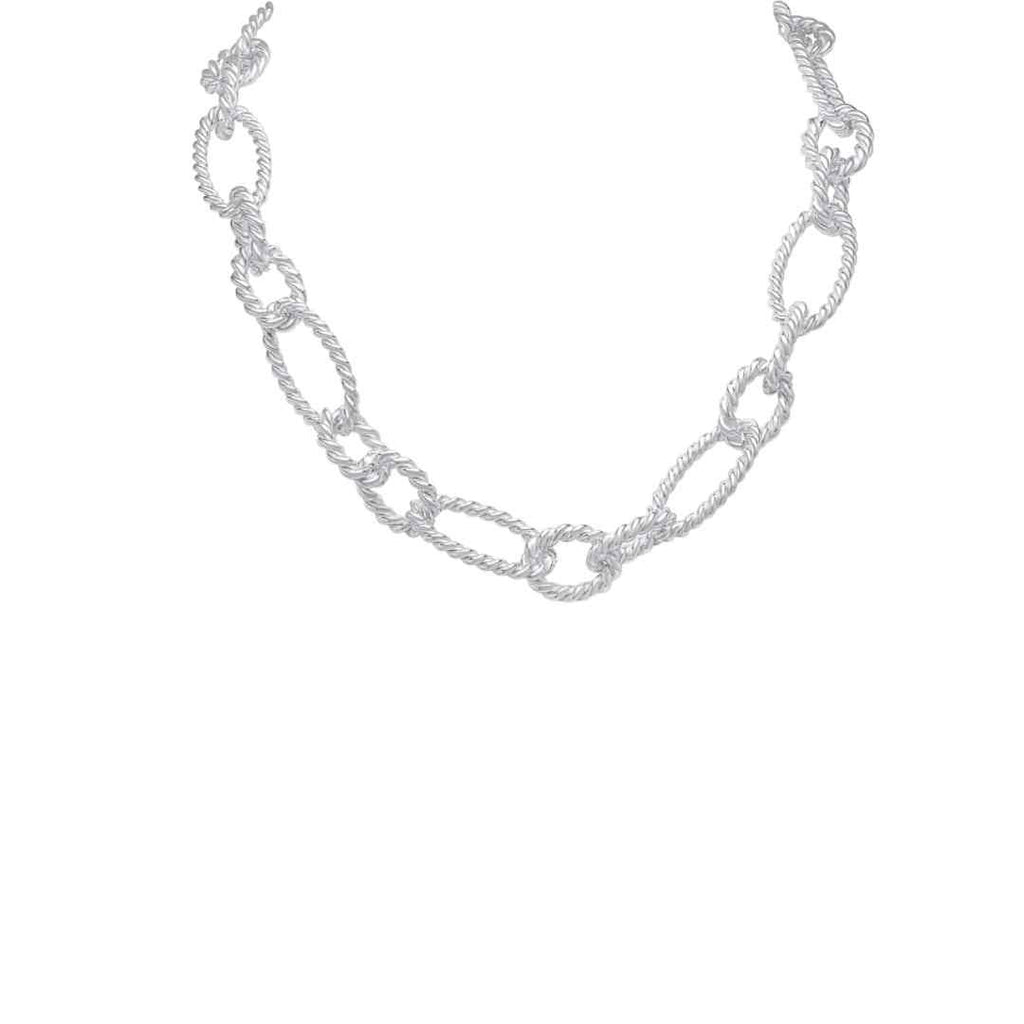 Silver 18mm Handmade Fancy Twist Chain