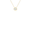 9ct Yellow Gold CZ Slider Adjustable Necklace