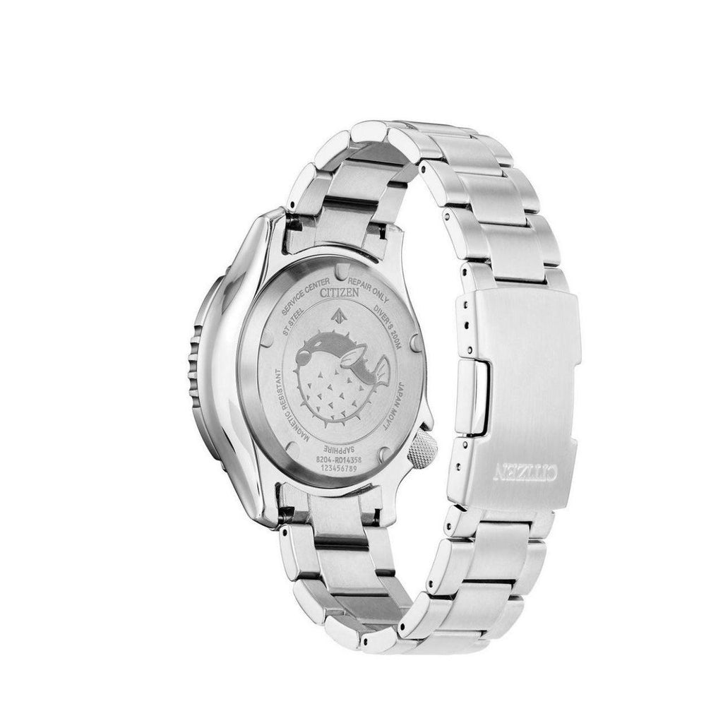 Citizen Pro master Fugu Automatic Diver & Fully Luminous Dial with Stainless Steel Bracelet