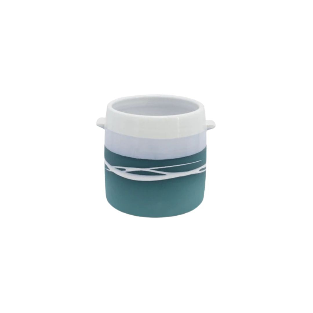 Paul Maloney Pottery Teal Utensil Tidy