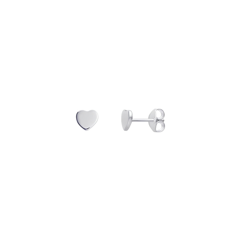 Children's Sterling Silver Heart Stud Earrings