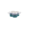 Paul Maloney Pottery Teal Set of 4 Mugs