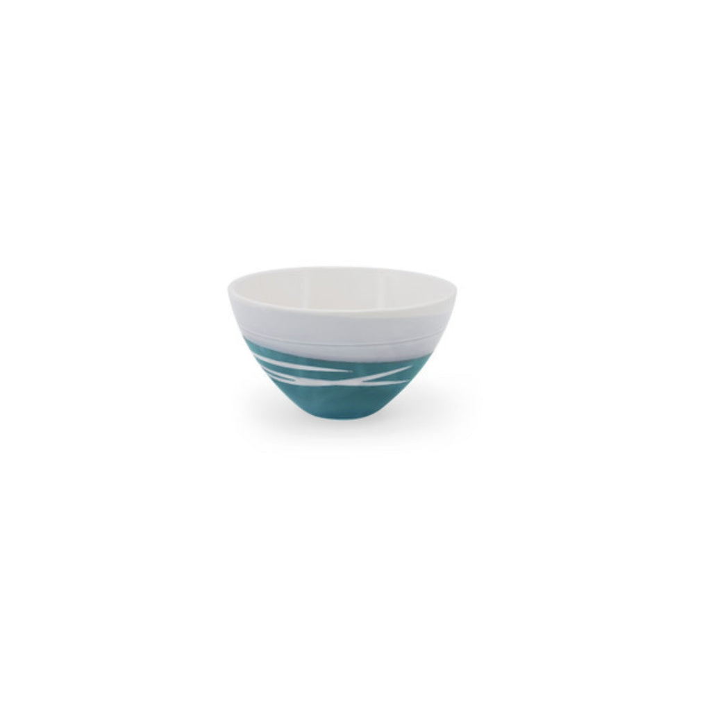Paul Maloney Pottery Teal Set of 4 Bowls