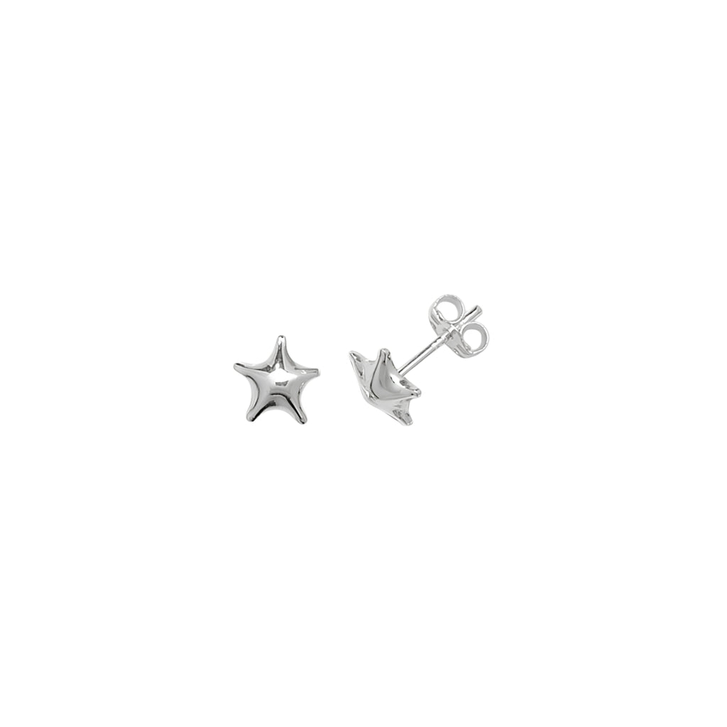 Children's Sterling Silver Star Stud Earrings