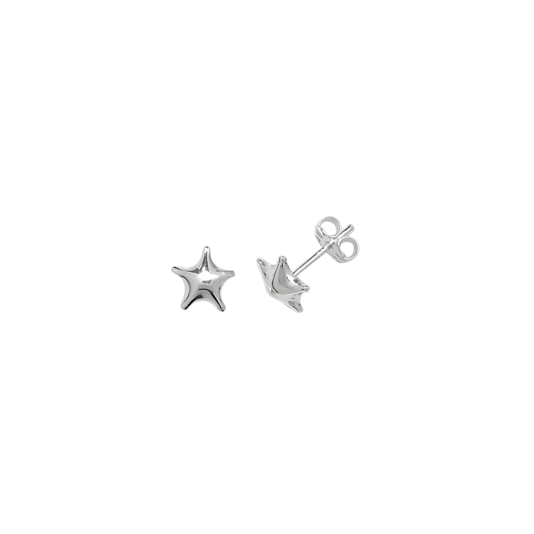 Children's Sterling Silver Star Stud Earrings