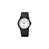 Casio MQ-24 – Black Resin Case and Strap with White Analogue Dial