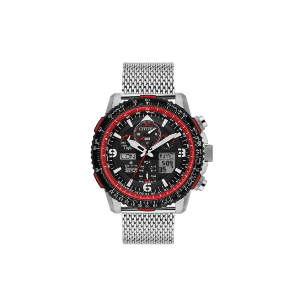 Citizen Red Arrows Skyhawk A-T Limited Edition – Black Dial with Stainless Steel Bracelet