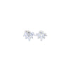 Maureen O'Hara Vintage Flower Earrings Sapphire Silver